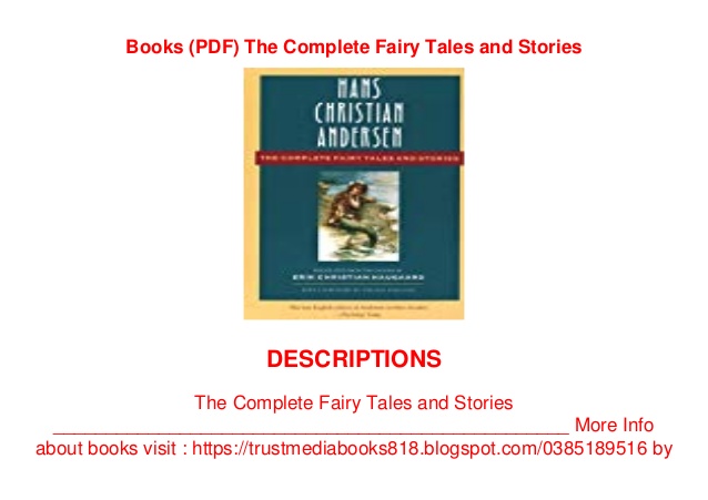 The Complete Fairy Tales And Stories Hans Christian Andersen Pdf